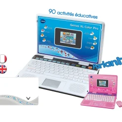 VTech Ordinateur Enfant Genius Xl Color Pro Bilingue Silver- Ordinateurs Pour Enfants