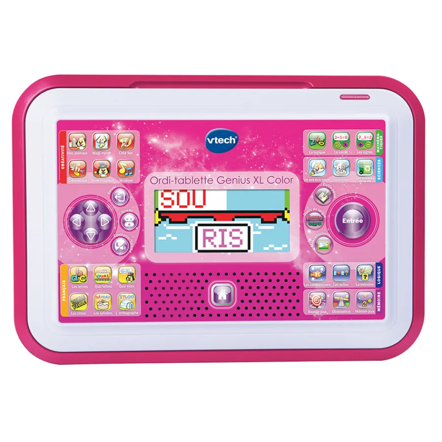 VTech Ordi-Tablette Genius Xl Color - Rose- Ordinateurs Pour Enfants