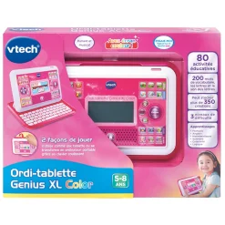 VTech Ordi-Tablette Genius Xl Color - Rose- Ordinateurs Pour Enfants