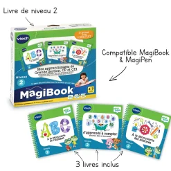 Magibook Pack 3 Livres - Mes Apprentissages De Grande Section, Cp & Ce1- Jeux Pour Apprendre À Lire, Compter, Écrire