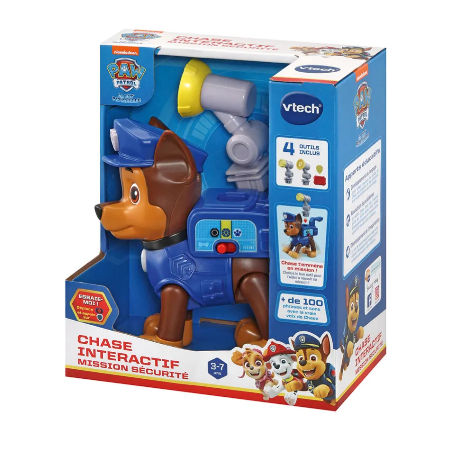 VTech Pat Patrouille - Chase Interactif : Mission Securite- Pat'Patrouille, Peppa Pig, Bluey