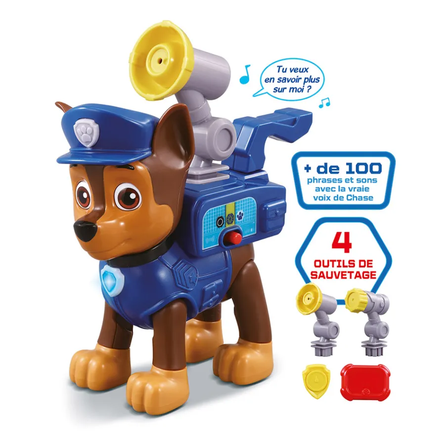 VTech Pat Patrouille - Chase Interactif : Mission Securite- Pat'Patrouille, Peppa Pig, Bluey