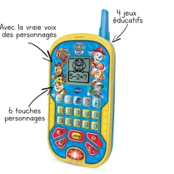 VTech Pat Patrouille - Le Smartphone Educatif- Pat'Patrouille, Peppa Pig, Bluey