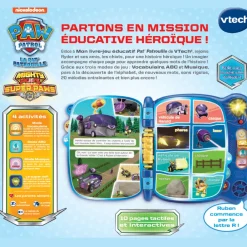VTech Pat' Patrouille - Mon Livre-Jeu Educatif- Pat'Patrouille, Peppa Pig, Bluey