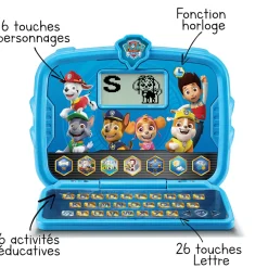 VTech Pat Patrouille - Mon Ordi Tablette Educatif- Pat'Patrouille, Peppa Pig, Bluey