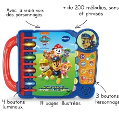 VTech Pat'Patrouille - Mon Livre-Jeu Mission Alphabet- Pat'Patrouille, Peppa Pig, Bluey