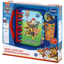 VTech Pat'Patrouille - Mon Livre-Jeu Mission Alphabet- Pat'Patrouille, Peppa Pig, Bluey