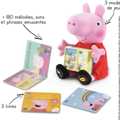 VTech Peppa Pig - Les Petites Histoires De Peppa- Peluches Et Compagnons Interactifs