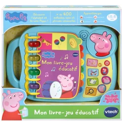 VTech Peppa Pig - Mon Livre-Jeu Educatif- Pat'Patrouille, Peppa Pig, Bluey