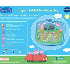 VTech Peppa Pig - Super Tablette Educative- Pat'Patrouille, Peppa Pig, Bluey