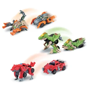 Switch & Go Dinos Petits "1'Click" - Véhicules Interactifs- Voitures Dinos