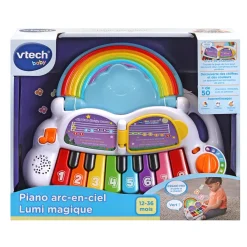VTech Baby Piano Arc En Ciel Lumi Magique - Piano Pour Bébé- Instruments De Musique