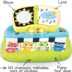 VTech Baby Piano Sensoriel Des Baby Loulous - Jouet Interactif- Instruments De Musique