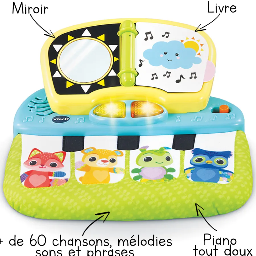 VTech Baby Piano Sensoriel Des Baby Loulous - Jouet Interactif- Instruments De Musique