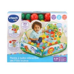 VTech Baby Piscine A Balles Interactive Des P'Tits Loulous- Balles, Toupies Et Cubes