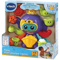 VTech Baby Polo, Mon Poulpe Rigolo- Jouet De Bain