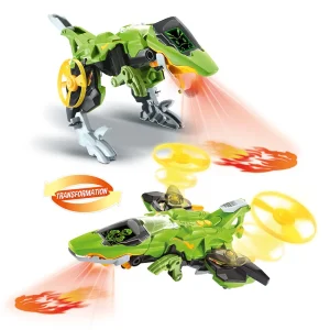 Switch & Go Dinos Pulsor, Le Super Therizinosaure - Fire - Véhicules Interactifs- Voitures Dinos