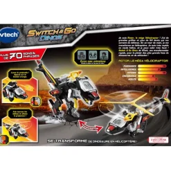 Switch & Go Dinos Rotor, Le Mega Velociraptor- Voitures Dinos