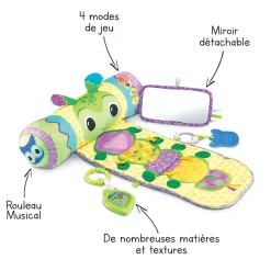 VTech Baby Rouleau D'éveil Musical 3 En 1 - Baby Loulous- Tapis D'éveil Et Arches