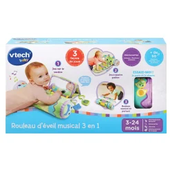 VTech Baby Rouleau D'éveil Musical 3 En 1 - Baby Loulous- Tapis D'éveil Et Arches