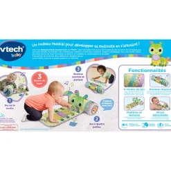 VTech Baby Rouleau D'éveil Musical 3 En 1 - Baby Loulous- Tapis D'éveil Et Arches