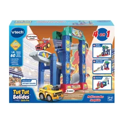 Tut Tut Bolides Serie Pro - Multi Cascades Jump & Go 4 En 1- Voitures Jouets Garages Et Circuits