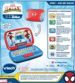 VTech Spidey - Mon Ordi Educatif- Pat'Patrouille, Peppa Pig, Bluey
