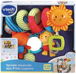 VTech Baby Spirale Musicale Des P'Tits Copains - Hochet- Jouets Pour Siège Auto Et Poussette