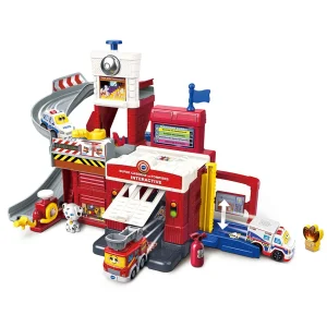 Tut Tut Bolides Super Caserne De Pompiers Interactive - Serie Pro- Voitures Jouets Garages Et Circuits