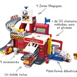 Tut Tut Bolides Super Caserne De Pompiers Interactive - Serie Pro- Voitures Jouets Garages Et Circuits