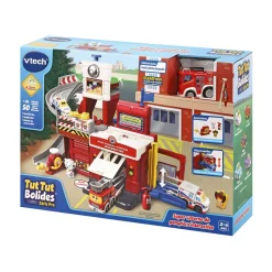 Tut Tut Bolides Super Caserne De Pompiers Interactive - Serie Pro- Voitures Jouets Garages Et Circuits