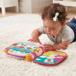 VTech Baby Super Livre Enchante Des Baby Loulous Rose- Livres Pour Bébé