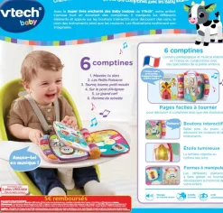 VTech Baby Super Livre Enchante Des Baby Loulous Rose- Livres Pour Bébé