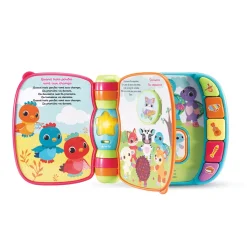 VTech Baby Super Livre Enchante Des Baby Loulous Bleu - Livre Interactif- Livres Pour Bébé