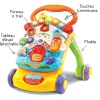VTech Baby Super Trotteur Parlant 2 En 1 Orange- Porteurs, Trotteurs