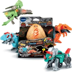 Switch & Go Dinos Surprise - 8 Modeles A Collectionner- Voitures Dinos