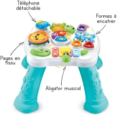 VTech Baby Table D'activités Sensorielle Des P'Tits Loulous- Tables D'activités