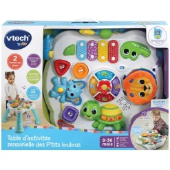VTech Baby Table D'activités Sensorielle Des P'Tits Loulous- Tables D'activités