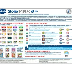 Storio Tablette Educative Max Xl 2.0 Bleue- Tablettes Enfant