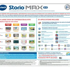 Storio Tablette Max 2.0 5' Rose - Tablette Enfant Multimedia- Tablettes Enfant