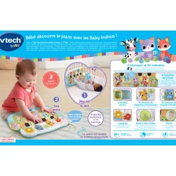 VTech Baby Tap Tap Piano Des Baby Loulous- Tapis D'éveil Et Arches