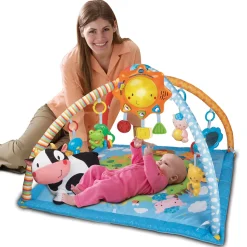 VTech Baby Tapis D'éveil Lumi Tapis Des P'Tits Copains- Tapis D'éveil Et Arches