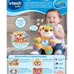 VTech Baby Tiago, Lionceau Des Decouvertes - Peluche Interactive- Peluches Et Doudous