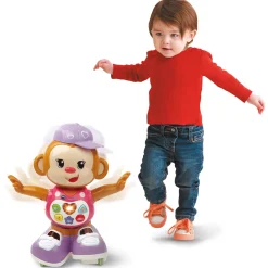 VTech Baby Titi Ouistiti Rose - Petit Singe Interactif- Animaux Interactifs