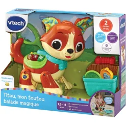 VTech Baby Titou, Mon Toutou Balade Magique- Animaux Interactifs
