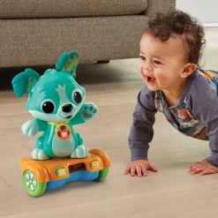 VTech Baby Titou, Mon Toutou Hoverboard - P'Tits Loulous- Animaux Interactifs