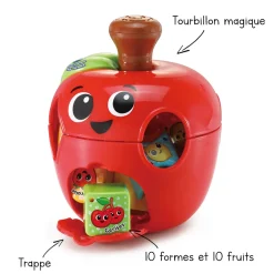 VTech Tourni Pomme Des Formes- Jouets À Empiler, À Encastrer