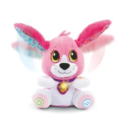 VTech Baby Toutou Parle Avec Moi Rose - Peluche Interactive- Animaux Interactifs