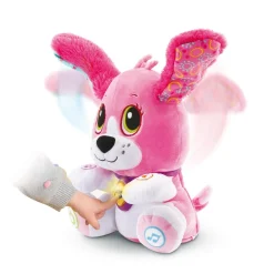 VTech Baby Toutou Parle Avec Moi Rose - Peluche Interactive- Animaux Interactifs