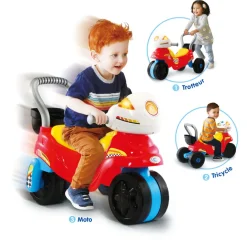 VTech Baby Trotti Moto 3 En 1 - Trotteur Bébé- Porteurs, Trotteurs